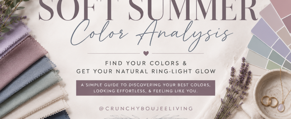 Soft Summer Color Analysis: Find Your Colors & Get the Natural Ring-Light Glow ✨