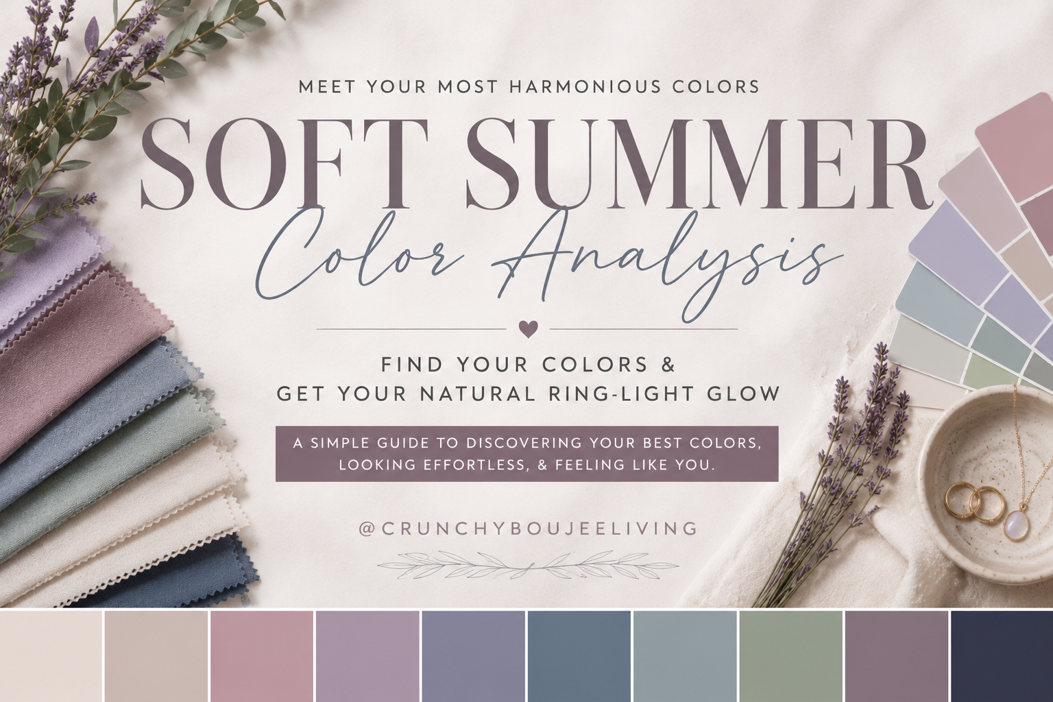 Soft Summer Color Analysis: Find Your Colors & Get the Natural Ring-Light Glow ✨