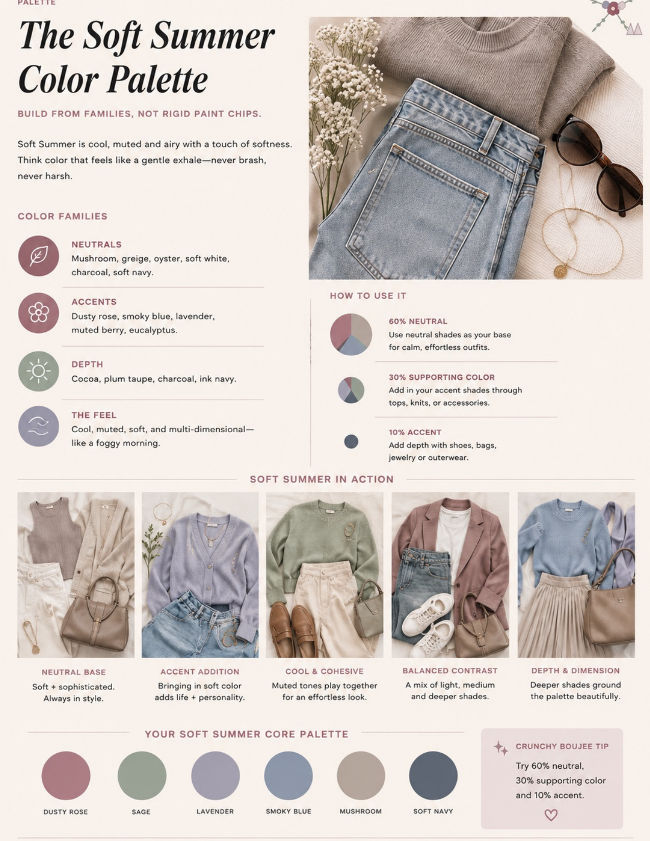 The Soft Summer Style Guide by Crunchy Boujee Living